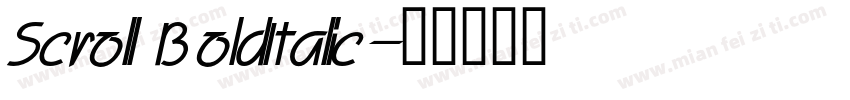 Scroll BoldItalic字体转换